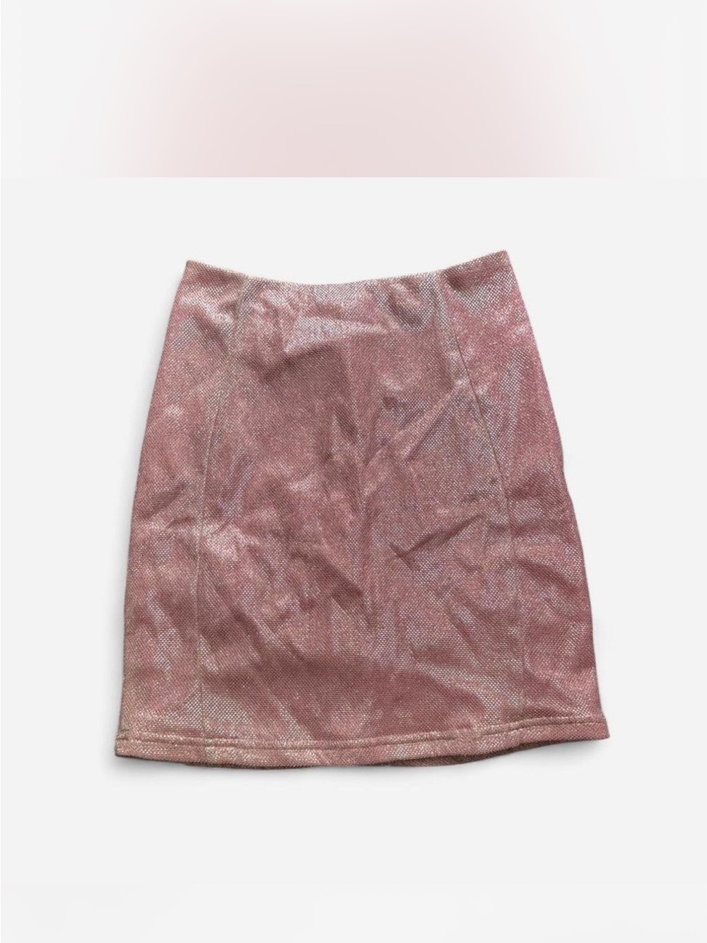 Pink Shimmer Mini Skirt